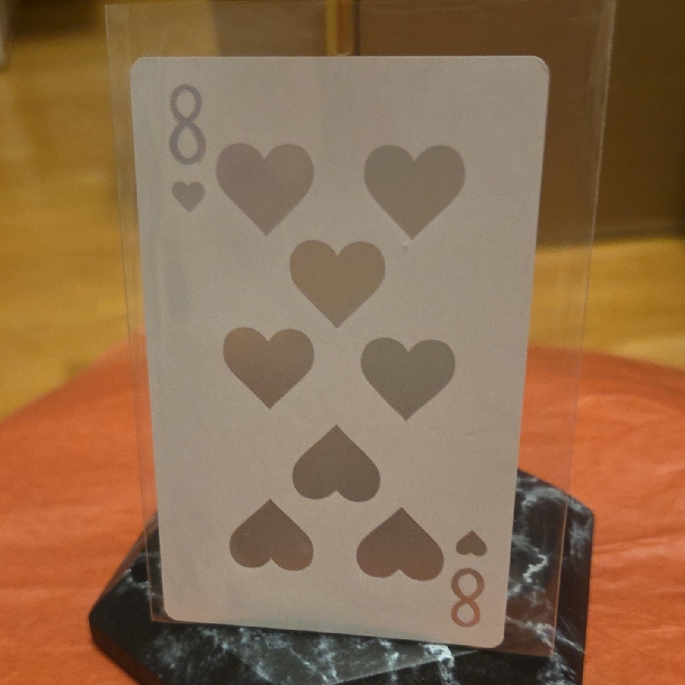 Dior Silver Heart Card Holder